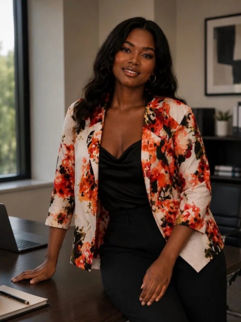 Floral Blazer